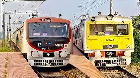 Different Model Unique Indian EMU Local Trains of Howrah - Bardhaman Chord line | Eastern Railway 