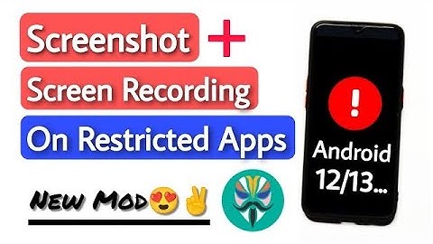 Screen Recording Black Screen Problem Android | Take Screenshot On Restricted Apps