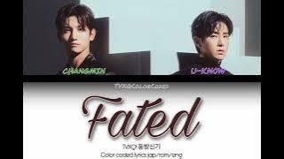 TVXQ! (東方神起/동방신기) - Fated Lyrics (Color Coded Lyrics Jap/Rom/Eng)