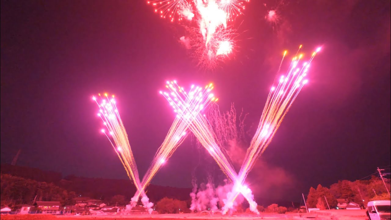 熊本県大津町 第4回平川さつまいも豊作祈願祭花火 金田花火 花火師中野さん