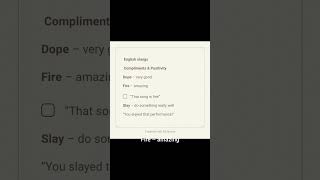 #knowledge #learning #English Slangs