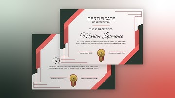 Free Certificate Design Make a Black And Red Frame Appreciation Certificate using VP InfoART