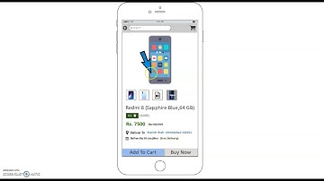 Interactive wireframe for Ecommerce flow