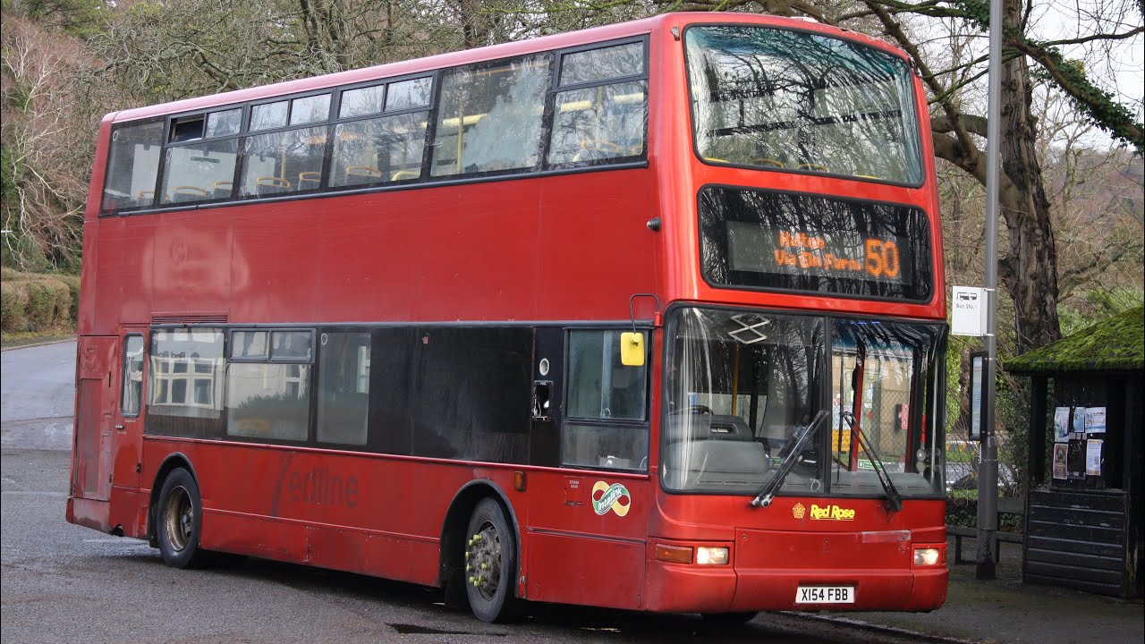Euro 2 Rarity | Red Rose | X154 FBB | Volvo B7TL (Plaxton President) | 50 Halton 