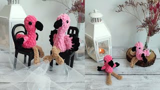 Mini Flamingo Keychain (Beginner Tutorial), Flamingo crochet tutorial, How to Crochet Amigurumi Bird screenshot 5