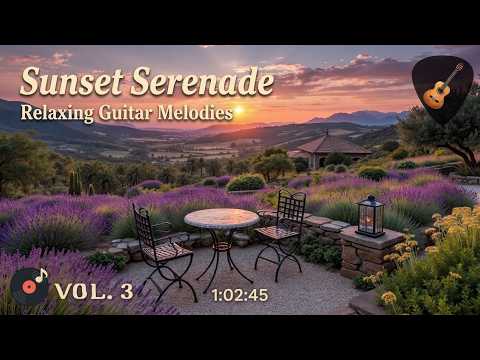 Peaceful Guitar Melodies | Rustic Terrace Sunset - Relaxing Instrumental for Stress Relief