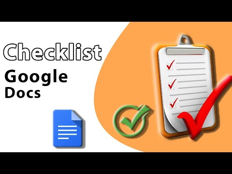 How to create Checklist Menu in Google Docs