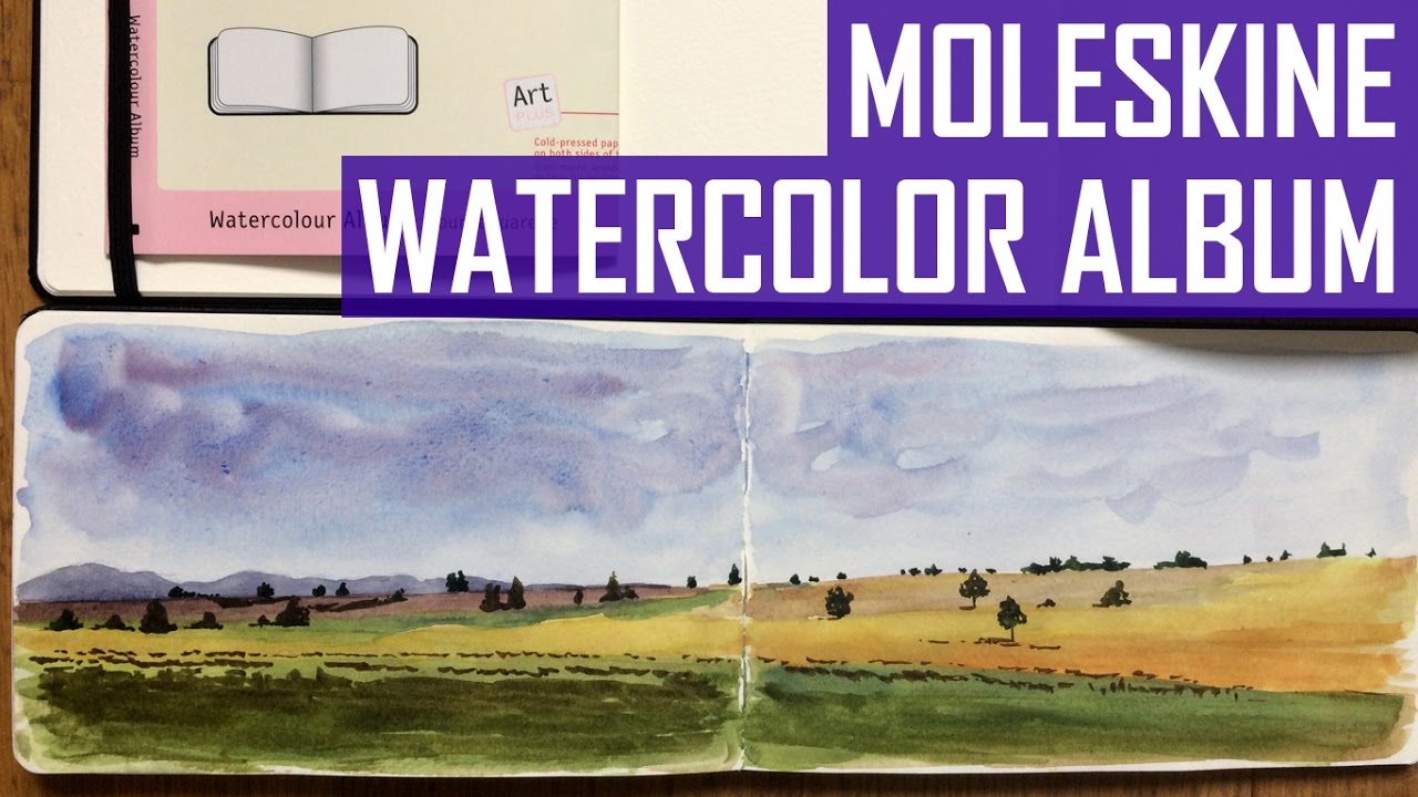 Moleskine Watercolor Album Review (Moleskine Sketchbook For Watercolor Painting) - Youtube