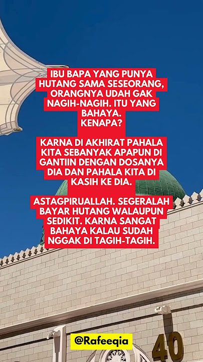 Pengingat untuk yang punya hutang & ngga mau membayar #shorts #shortsislami #hutang #hutangpiutang