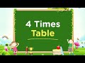 Multiplication table 4s | learning English | nursery rhymes | KIDS SONG | SING ALONG | education 