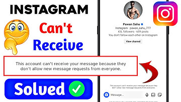 Instagram this account cannot receive your message Problem Fix 2024 | Instagram message problem