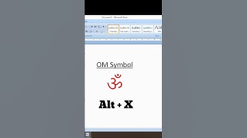 Om & Swastik Symbol in Ms Word Magic trick ✔️ #shorts #shortvideo #computercraze #viral #msword 📵