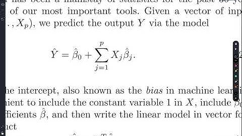 ESL 2.3.1: Linear Models Part 1