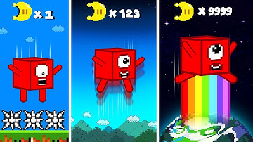 Finish The Pattern? Number 1 Upgrades with EVERY Jump in Maze Level Up | GM Animation