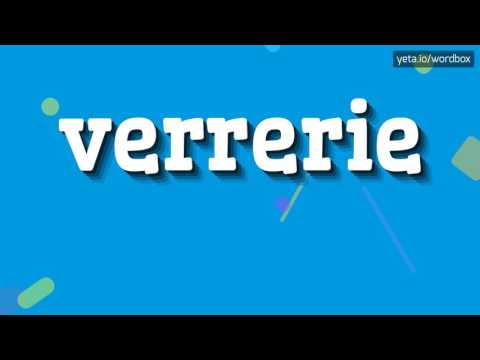 Video: ¿Cómo se pronuncia verriere en francés?
