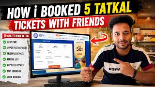 How i Booked 5 tatkal tickets with friends || TATKAL Tips and Best Railway app for tatkal booking screenshot 3