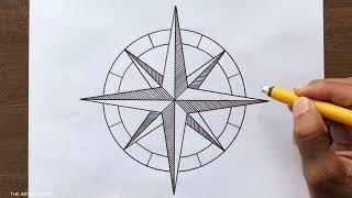 How to Draw a Compass Rose