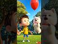 Tiny Puppy Chases The Lost Balloon 🎈🐶 | Pixar Style Animation Shorts#CutePuppy  #3DAnimation