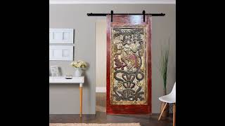 antique Indian hand carved barn doors @Mogulinterior