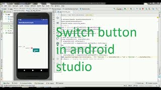 How to create switch button in android studio 3.0