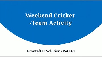 Weekend Cricket -Team Activity | IBM Gold Business Partners in India | FullStack Development Company