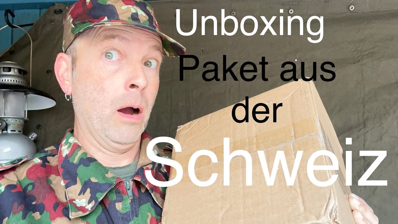 Unboxing - Paket aus der Schweiz - Militärausrüstung 