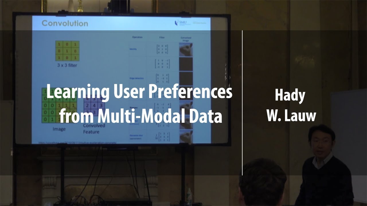 Learning User Preferences from Multi-Modal Data | Hady W. Lauw | Лекториум