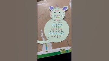 Telugu varnamala kids project work 🔠🦙