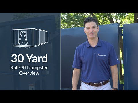 Should You Choose a 30 Yard Dumpster Rental? | Dumpsters.com - video from Dumpsters