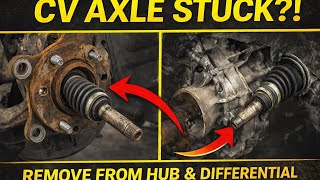 Stuck Cv Axle Removal On Mazda 3 20042009 Easy Diy From Hub Differential