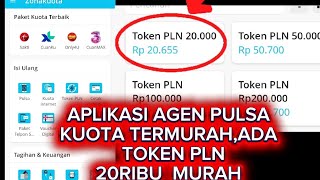 Aplikasi jual pulsa,token PLN,PPOB  termurah SE Indonesia,token listrik murah 2026 pakai ZONA KUOTA