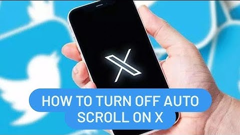 How To Turn off Auto Scroll on X / How To Turn off auto scroll on Twitter 2024