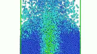 spouted cylinderical bed - DPM simulation