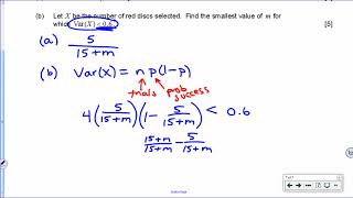 [IB Math SL] Nov 2016 TZ0: Paper 2, Question 7