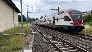 Bahnverkehr in Würenlos (19.06.2023)