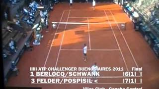 Buenos Aires 2011 ATP Challenger - Berlocq / Schwank vs Felder / Pospisil (Final) - 5/9