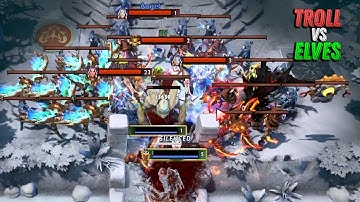 Almost Won in Troll VS Elves 3 (2023) - Dota 2 Custom 7.34b