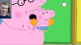Reaction - Ytp Peppa Pig & Her Dysfunctional Family Go Swimming