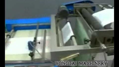 Model DFR semi auto shopping bag making machine