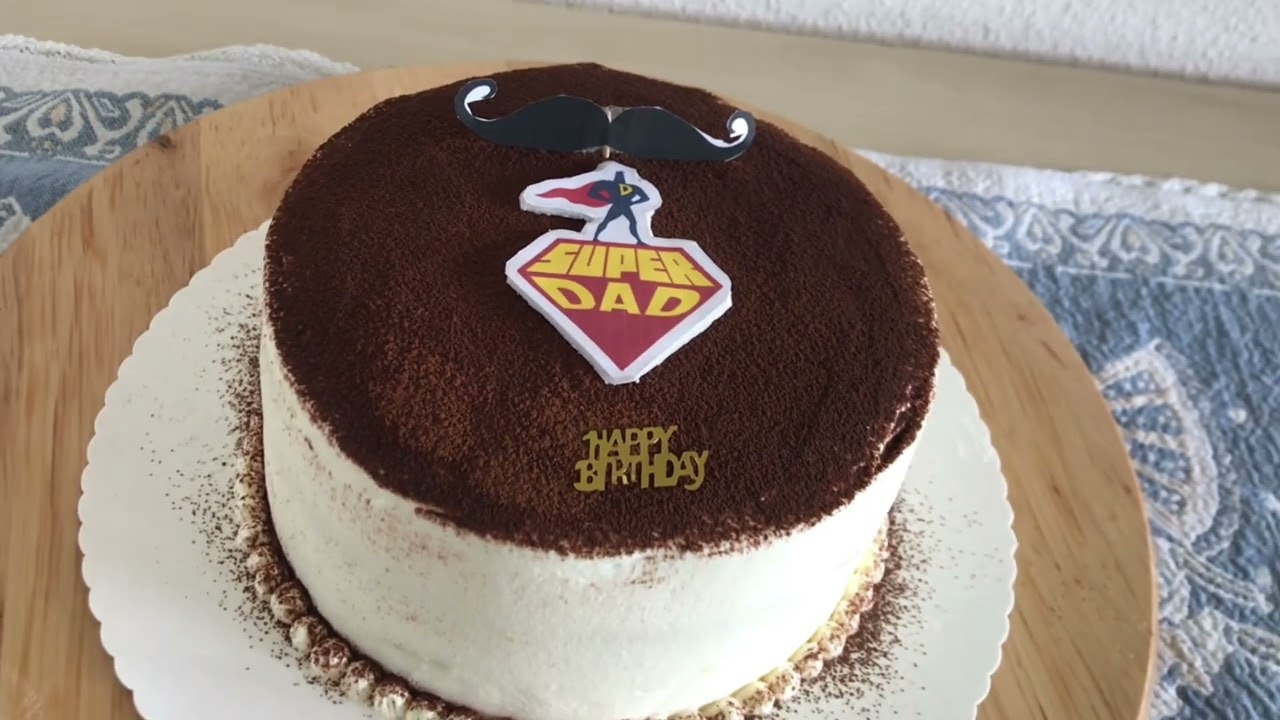 Tiramisu cake for super Dad