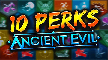 How to get (10 PERKS)"Ancient Evil"  Perkaholic!!   BO4 Zombies