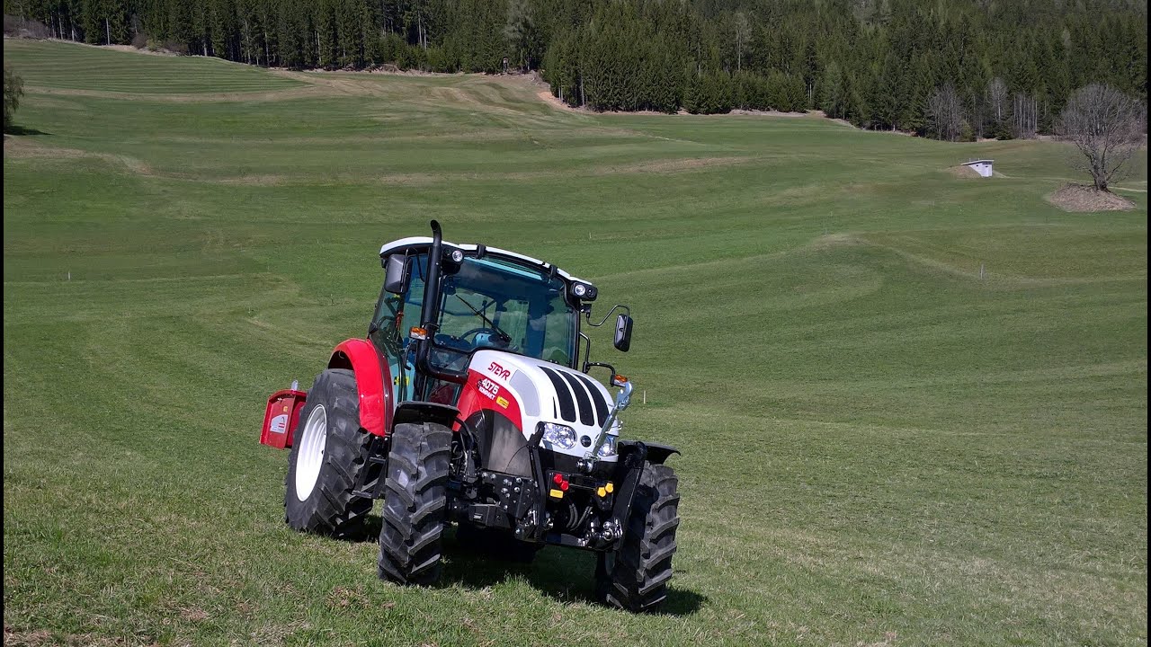 Steyr 4075 Kompakt Agricultural Tractor - Youtube