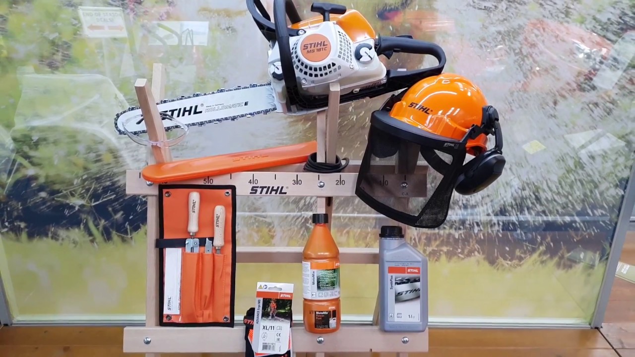 Stihl Ms 181 Cbe 16 Chainsaw Bundle Youtube