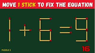 🔥Move 1 Stick To Fix The Equation Matchstick Puzzle screenshot 4
