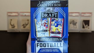 2022 Leaf Draft Football blaster box opening. 2 autos per box!