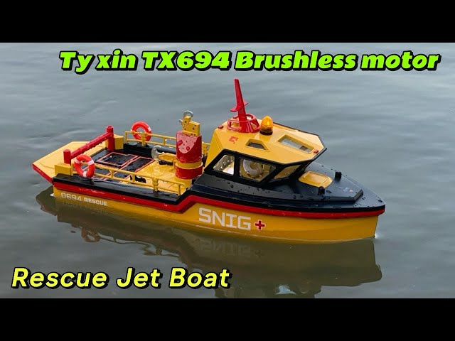 Ty xin TX694 Brushless motor rescue jet boat with custom paint