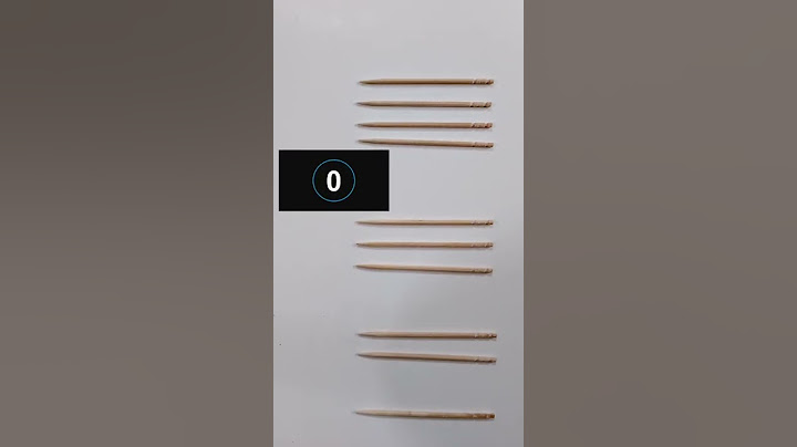Puzzle Move One Toothpick to Reverse the Order