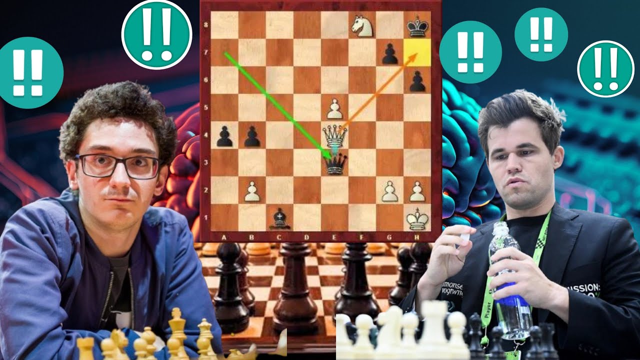 Brilliant Ending chess Game : 25 By Magnus Carlsen vs Fabiano Caruana ...