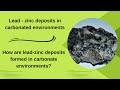 Lead   zinc deposits in carbonated environments how are leadzinc deposits formed