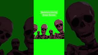 Skeletons staring - Green Screen #skeleton #stare #spooky #phonk #edit #greenscreen